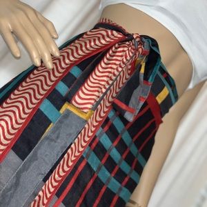 Double Layer Reversible Silk Wrap Skirt/Dress